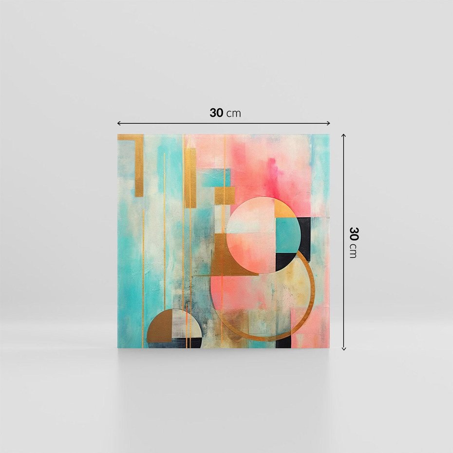 Obraz na płótnie 30x30 - Abstrakcyjny Bałagan - abstrakcja, obraz olejny