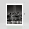 Plakat bez ramy 40x50 - Miasto ożywione nocą - miasto, noc