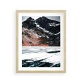 Plakat w ramie 40x50 - Śnieżna Opowieść - górski krajobraz, zima w górach - rama drewno