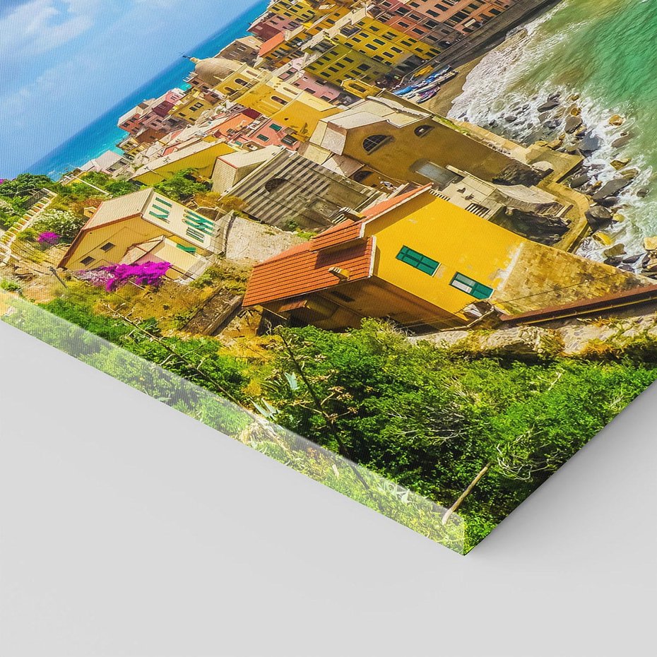 Obraz na płótnie 100x70 - Morze włoskich łodzi - Włochy, łodzie