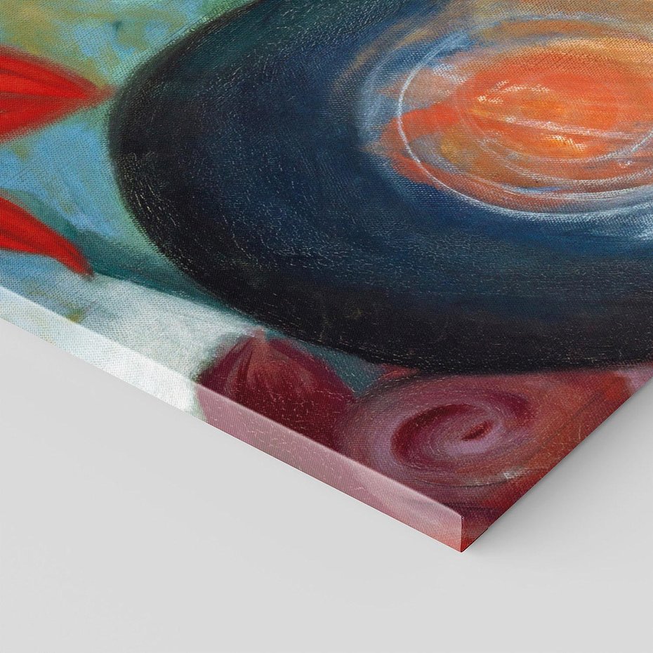 Obraz na płótnie 120x60 - "Dwa koty, niebieski i żółty" (1912) Franz Marc - Reprodukcja - reprodukcja, obraz na płótnie