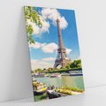 Obraz na płótnie 80x120 - Paryżska ikona Francji - wieża Eiffla, Paryż