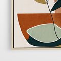 Obraz w ramie 50x70 - Migocące Boho Wnętrza - boho obraz, abstrakcja - rama drewno