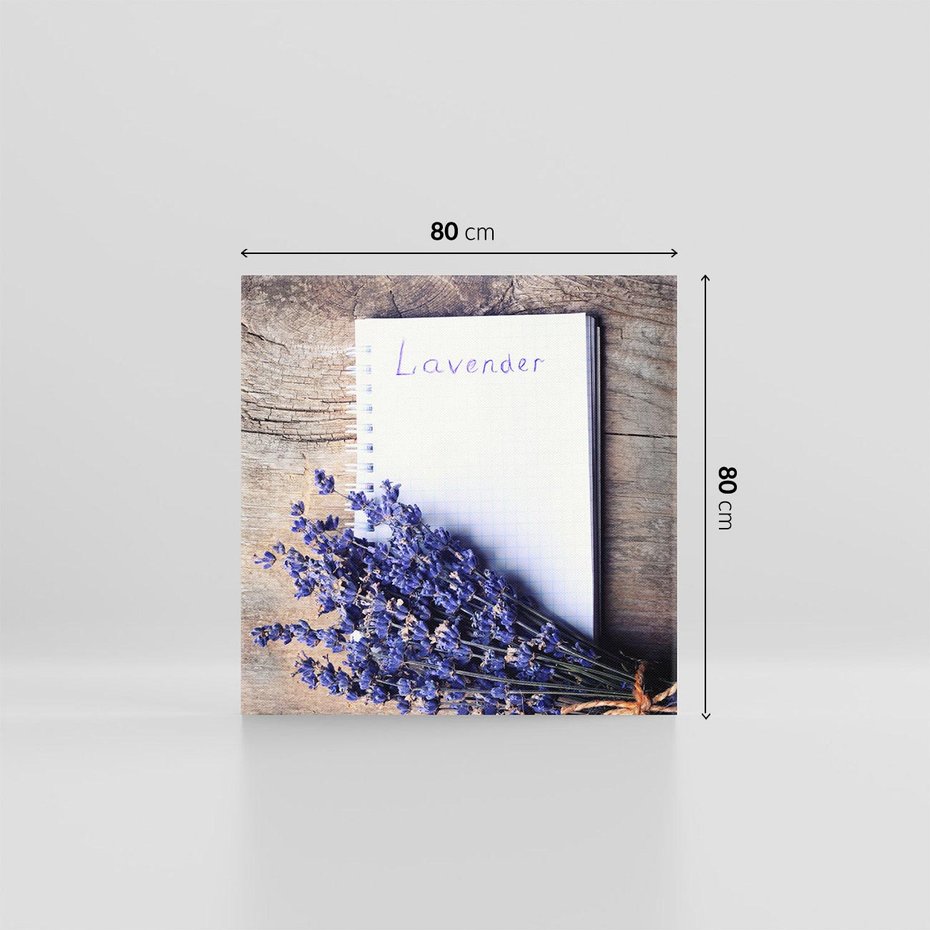 Obraz na płótnie 80x80 - Lawendowa Magia - lawenda, fiolet