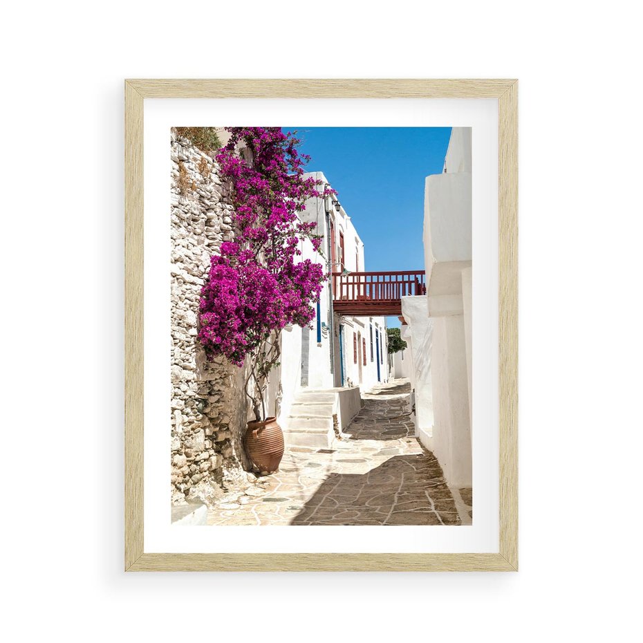 Plakat w ramie 40x50 - Kwiaty Chorwacji - kwiaty, Chorwacja - rama drewno