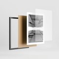Plakat w ramie 30x40 - Architektura 3D - architektura, 3D - rama czarna