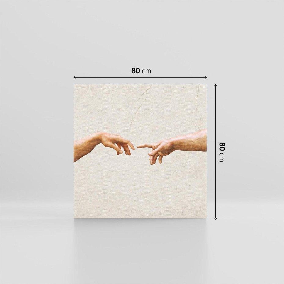 Obraz na płótnie 80x80 - Antyczna Twórczość - inspiracja, Michał Anioł