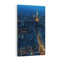 Obraz na płótnie 80x120 - Nocne impresje Paryża we Francji - Francja, Paryż