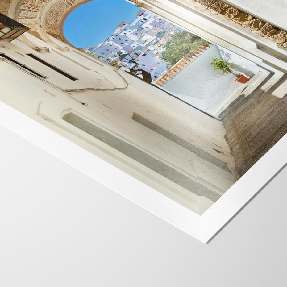 Plakat bez ramy 21x30 - Romantyczna Przeprawa - romantyczna, uliczka