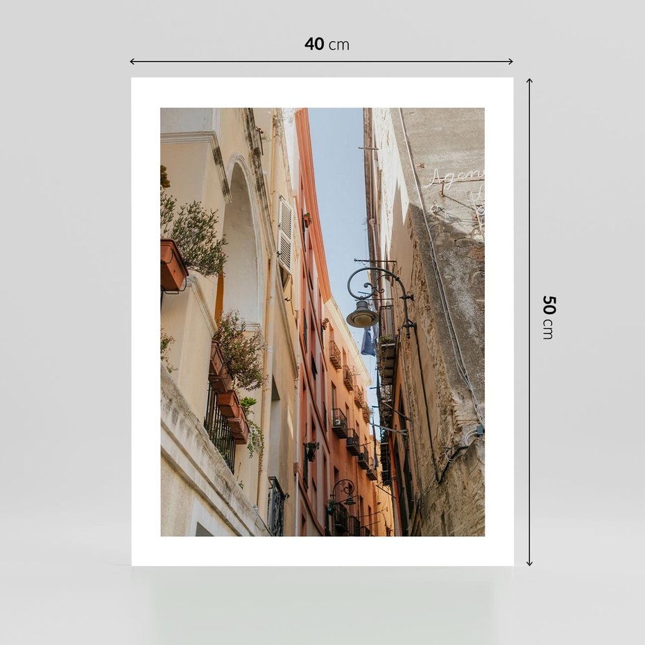 Plakat bez ramy 40x50 - Włoskie uroki - włoskie, uliczki
