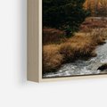 Obraz w ramie 80x80 - W Górskiej Dolinie - artystyczna fotografia, las - rama drewno