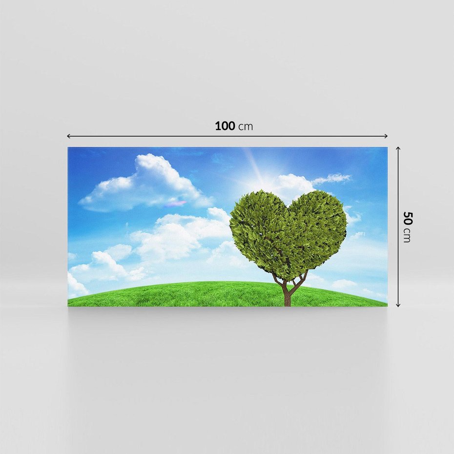 Obraz na płótnie 100x50 - Drzewo sercem nieba - drzewo, serce