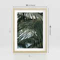 Plakat w ramie 30x40 - Wakacyjna Magia - palmy, tropiki - rama drewno