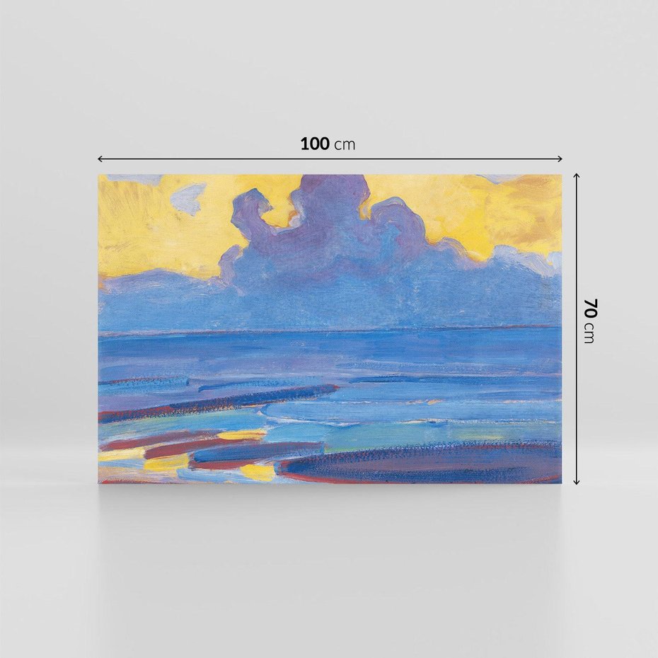 Obraz na płótnie 100x70 - By the Sea (1909), Piet Mondrian - Reprodukcja - reprodukcja, obraz na płótnie