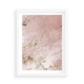 Plakat w ramie 50x70 - Piękno w Szczegółach - marmur, złoto - rama biała
