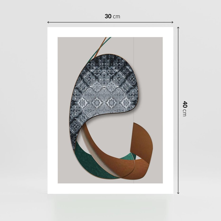 Plakat bez ramy 30x40 - Abstrakcyjne Światy Geometrii - nowoczesny, geometryczny