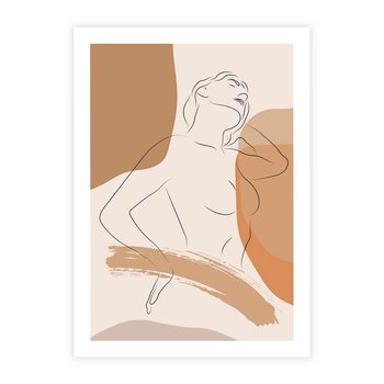 Plakat bez ramy 21x30 - Sztuka Prostoty - kobieta, szkic