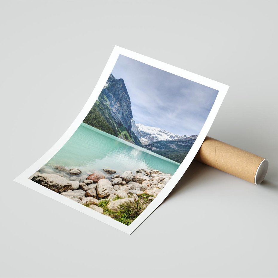 Plakat bez ramy 30x40 - Górskie jezioro - spokój i piękno - jezioro, górskie