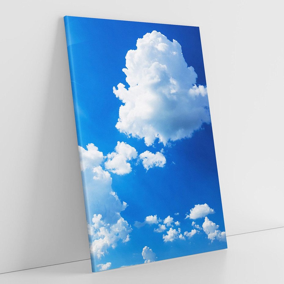 Obraz na płótnie 80x120 - Niebiańska panorama: Słońce, niebo i chmury - niebo, słońce