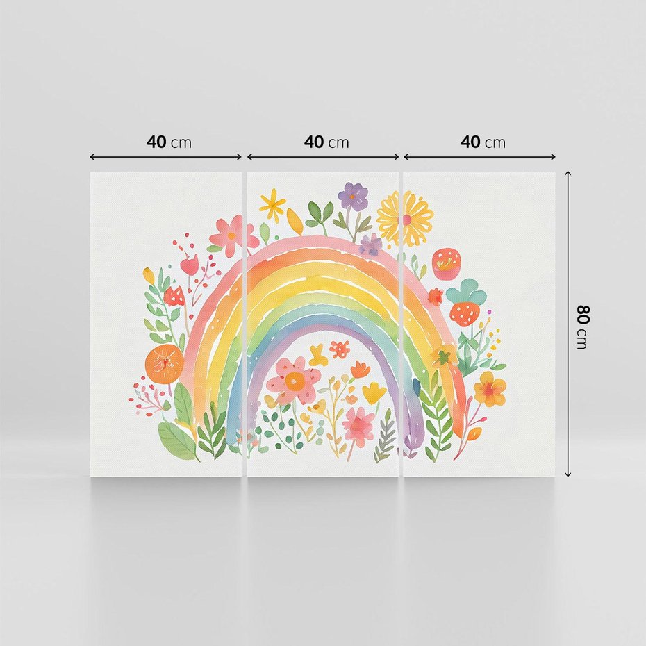 Obraz na płótnie 120x80 - Kwiatowe Marzenia - obraz do pokoju dziecka, dziewczynki