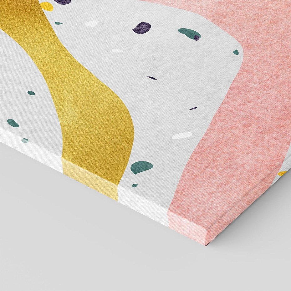 Obraz na płótnie 50x70 - Eklektyczny Mix - kolaż, pastelowe abstrakcyjne plamy