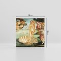 Obraz na płótnie 70x70 - "Narodziny Wenus" (1485), Sandro Botticelli - Reprodukcja - reprodukcja, obraz na płótnie