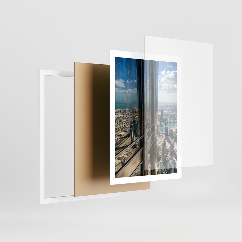 Plakat w ramie 50x70 - Architektura Budynków - budynki, architektura - rama biała