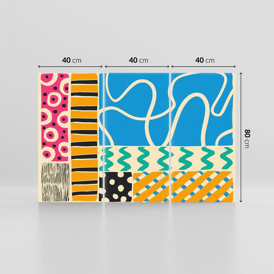 Obraz na płótnie 120x80 - Etno Boho - etno ornamenty, boho klimat