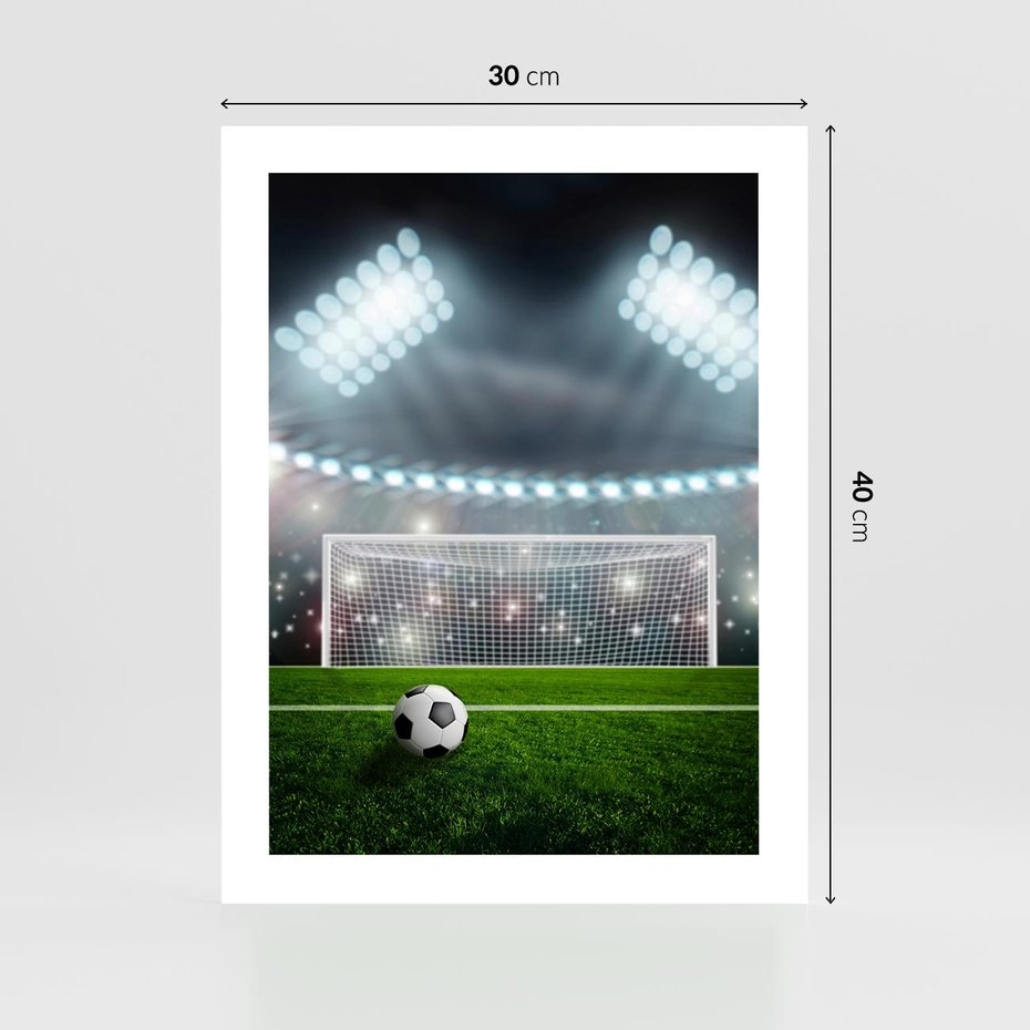 Plakat bez ramy 30x40 - Strzał do bramki - piłka, nożna