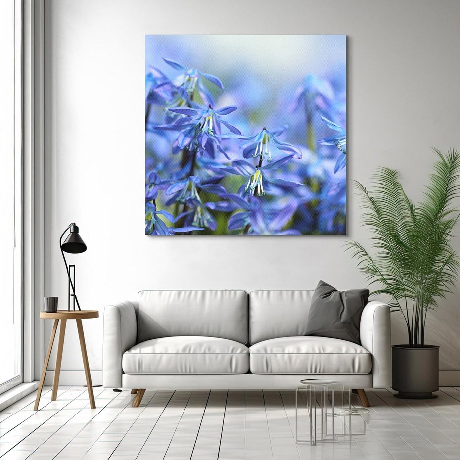 Obraz na płótnie 60x60 - Kwiatowa symfonia natury - kwiat, kwiaty