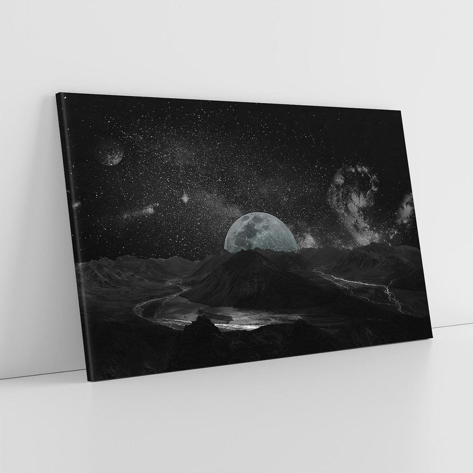 Obraz na płótnie 120x80 - Kosmiczne piękno: ziemia z lotu ptaka - kosmos, ziemia