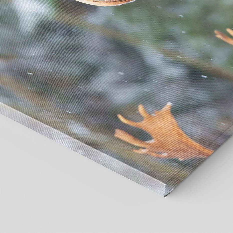 Obraz na płótnie 120x60 - Monarcha Zimowej Dziczy - jeleń, zima