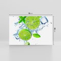 Obraz na płótnie 70x50 - Świeżość limonek w wodzie - limonki, woda