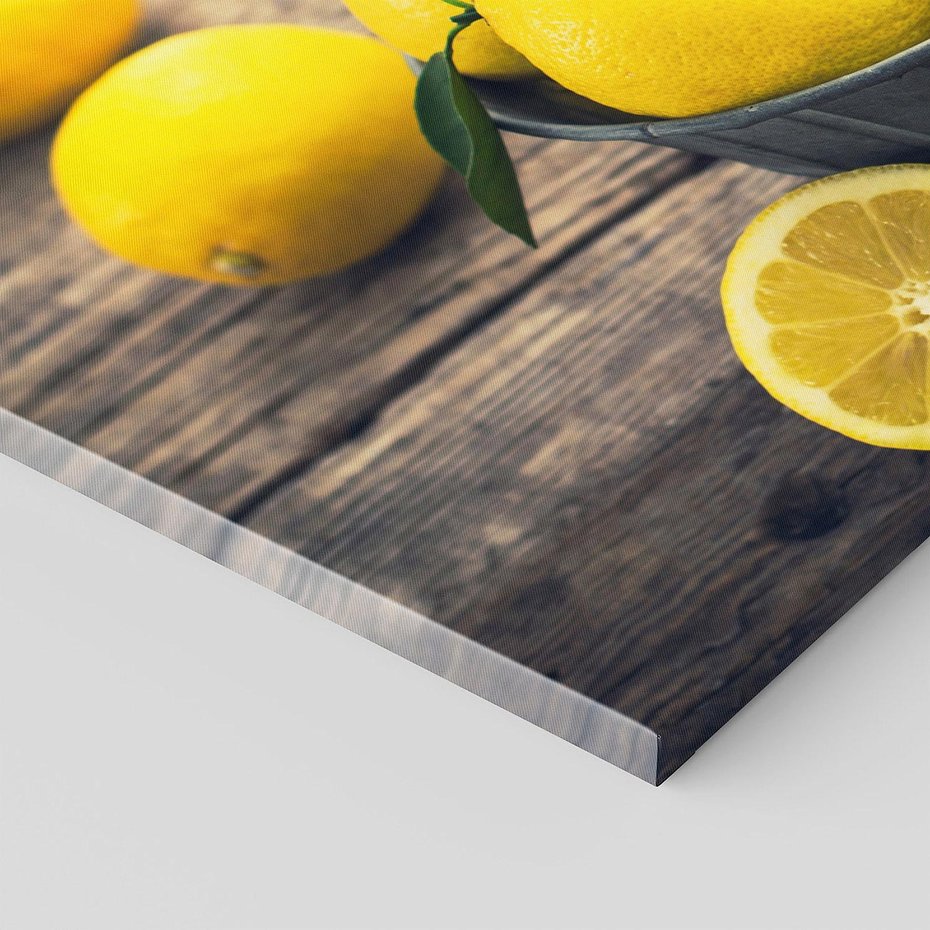 Obraz na płótnie 120x60 - Ożywczy koszyk - cytryny, koszyk