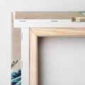 Obraz na płótnie 30x30 - "Wielka Fala u wybrzeży Kanagawy" Katsushiki Hokusai - Reprodukcja - reprodukcja, obraz na płótnie