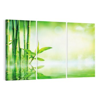 Obraz na płótnie 120x80 - Bambusowy relaks w SPA - bambus, SPA