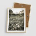 Plakat w ramie 50x70 - Nostalgiczne Góry - górski krajobraz, łaka w górach - rama drewno