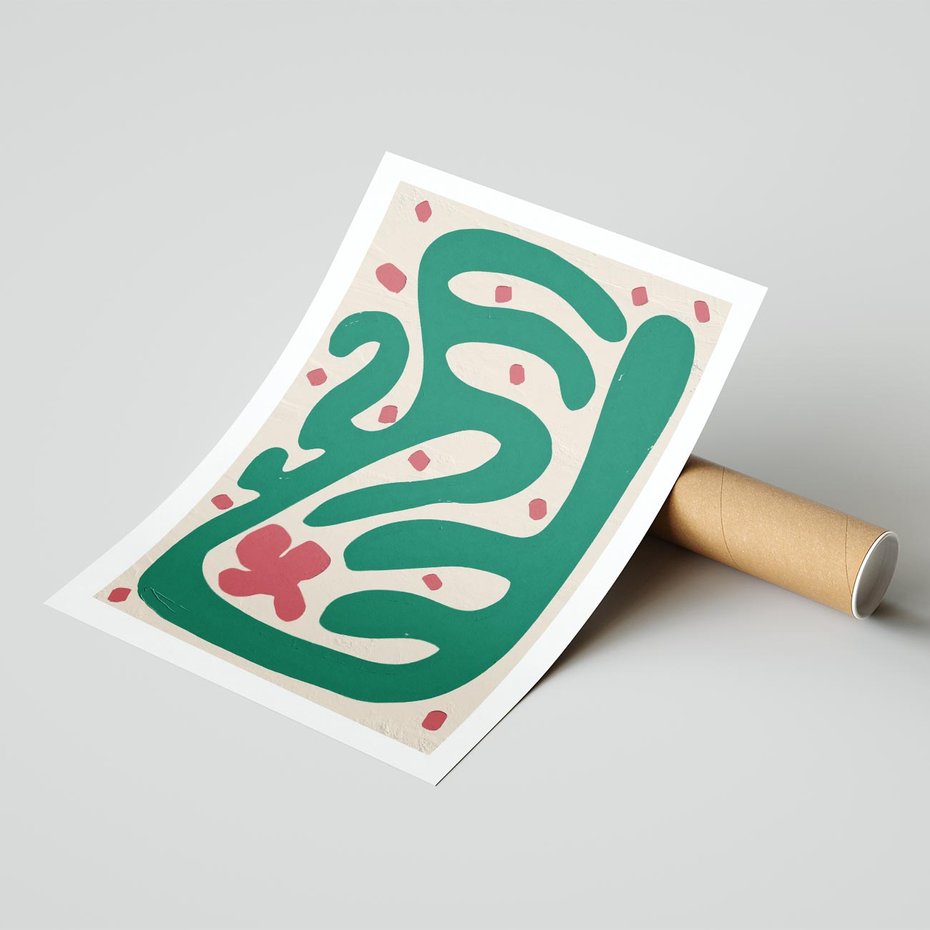 Plakat bez ramy 21x30 - Boho Widoki - abstrakcyjny obraz, plakat