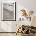 Plakat bez ramy 30x40 - Brzeg Morza: Malownicza Plaża i Fale - morze, plaża