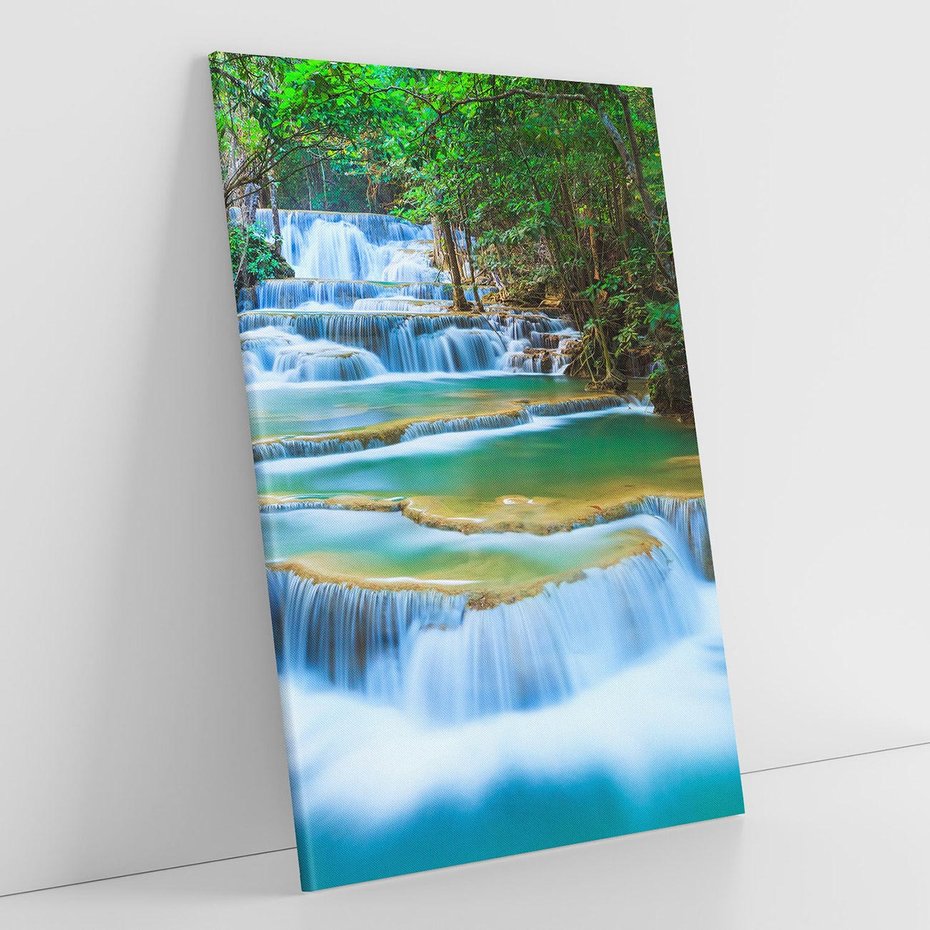 Obraz na płótnie 70x100 - Magia tajlandzkich wodospadów - wodospady, Tajlandia