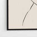 Obraz w ramie 70x100 - Bezkresny Taniec - kobieta, szkic - rama czarna