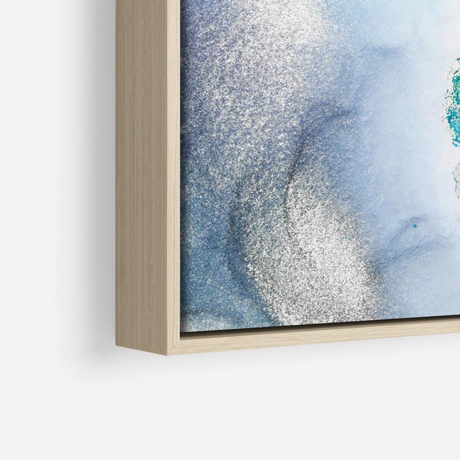 Obraz w ramie 70x50 - Marmur złotą akwarelą - marmur, akwarela - rama drewno