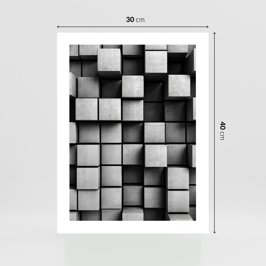 Plakat bez ramy 30x40 - Geometryczne Elegancje - nowoczesny, geometryczny