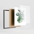 Plakat w ramie 40x50 - Przyjemność Złotej Natury - złote, liście - rama czarna