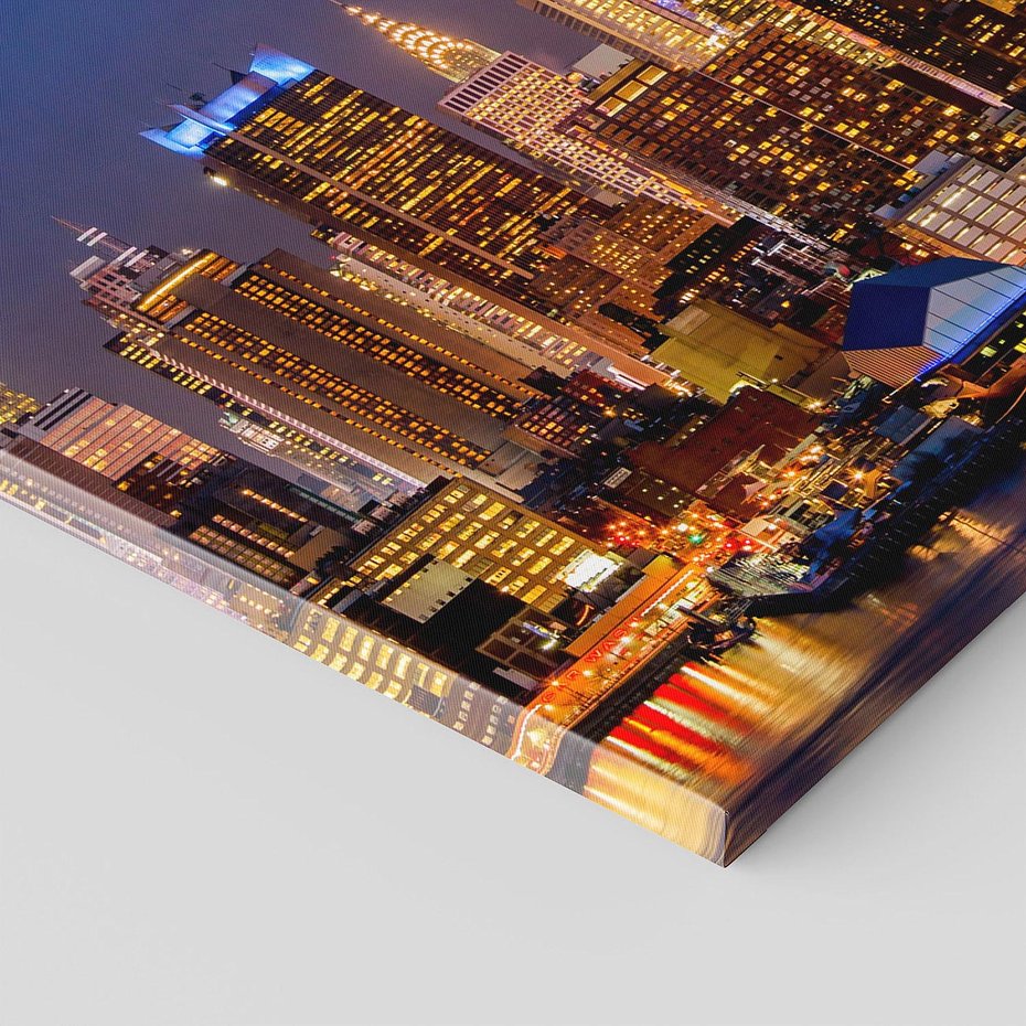 Obraz na płótnie 100x50 - Nocne Tętno Nowego Jorku - Nowy Jork, noc