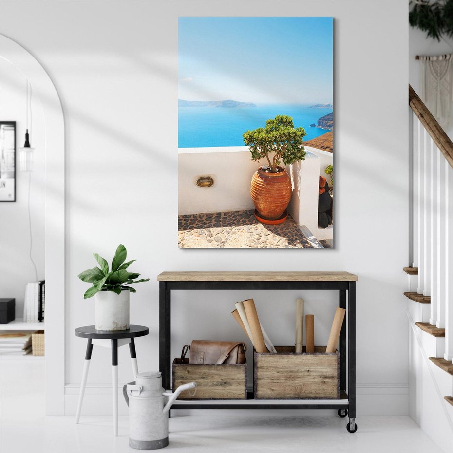 Obraz na płótnie 80x120 - Santorini - oaza greckiej wyspy - Santorini, grecka