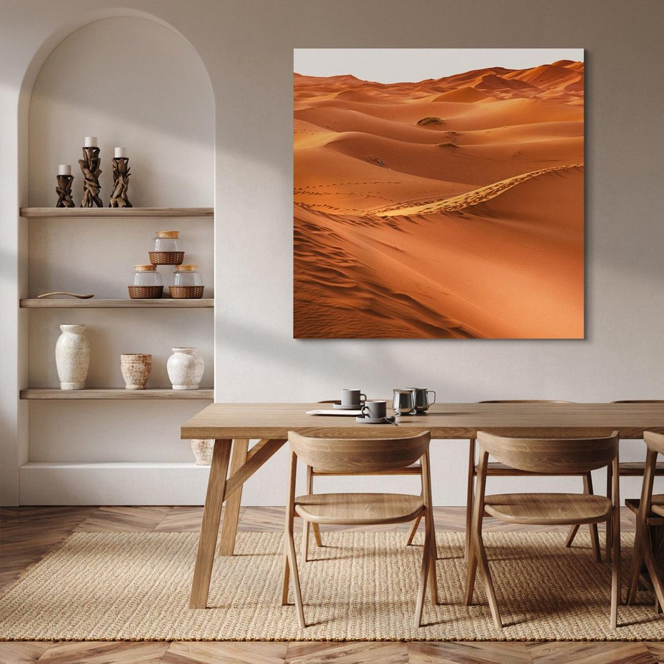 Obraz na płótnie 60x60 - Pustynny krajobraz - pustynia