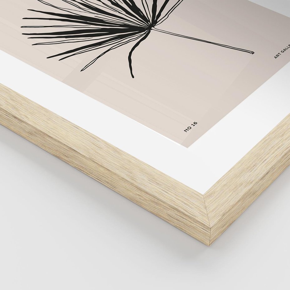 Plakat w ramie 50x70 - Rozkwitające Boho Kształty - boho sztuka, plakat - rama drewno