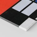 Obraz na płótnie 80x120 - "Composition with Red, Yellow, Blue, and Black" (1921), Piet Mondrian - Reprodukcja - reprodukcja, obraz na płótnie