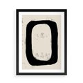 Plakat w ramie 50x70 - Wnętrza Kształtów - abstrakcja, minimalizm - rama czarna